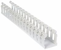 Panduit H1.5X2WH6 Type H Hinged Cover Wide Slot Wiring Duct, PVC, White