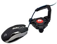 Dragonwar Mouse Bungee Cord Holder with 4 USB 3.0 Hub, Boost Accuracy By Avoid Cable Drag