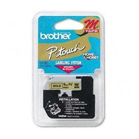 M-821 3/8in X 26ft Black/ Gold Nonlaminated for Pt-65 85 100 110