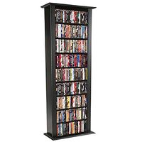 Venture Horizon Media Storage Tower-Tall Single Black