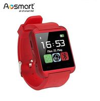 Bluetooth Smart Watch, Aosmart U8 Smartwatch for Android Smartphones - Red
