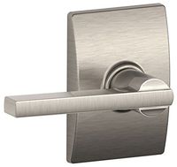 Schlage F10 LAT 619 CEN F10VLAT619CEN Passage Lever, Satin Nickel