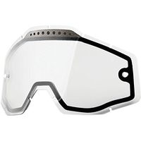 100% Dual Vented Lens for Racecraft/Accuri Goggles - Clear 51006-010-02 by Unknown