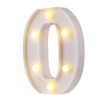 LED Marquee Letter Lights, 26 Alphabet Light Up Letters Sign Perfect for Night Light Wedding Birthday Party Home Bar Decoration Christmas Lamp(White,0)