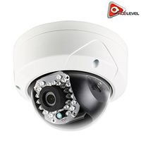 LTS Platinum Mini Dome Network IP Camera: 5MP, 4mm Fixed Lens, 3D DNR, DWDR, BLC, VCA, 30 IR LEDs up to 100ft, H.264 Zip+, 3-Axis Adjustment, IK10, IP66, DC 12V, PoE - CMIP7452-M