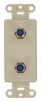 Leviton 40682-T CATV Video Decora Insert Flush Mount Jack, Light Almond
