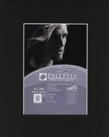 Palettes Pre-Cut Mat- Smooth Black 16x20 Inch (10.5x13.5 Inch Window)