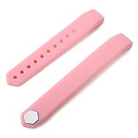Aoile ID115 Smart Bracelet Strap, Replaceable Strap Length Adjustable Sport Silicone Band Straps for Smart Bracelet Fitness Tracker,8.46 inch Wristband Accessories Pink