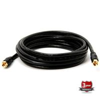 BoostWaves 12ft Rg6 High Definition HDTV Satellite Black Coaxial Cable - Low Loss