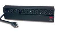 APC Rack Mount PDU, Basic 100V-120V/20A, (10) Outlets, 1U Horizontal Rackmount (AP9563)