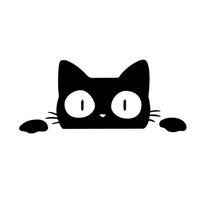 856store Big Promotion Reflective Peeking Cat Animal Car Styling Decorative Stickers Auto Window Decals Black