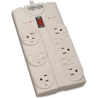 Tripp Lite TLP808 TLP808 Surge Suppressor, 8 Outlets, 8 ft Cord, 1440 Joules, Light Gray