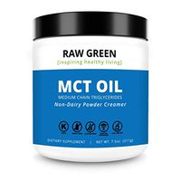 Raw Green MCT Oil Powder Coconut | Ketosis Supplement (Medium Chain Triglycerides) for Energy | Non-Dairy Keto Coffee