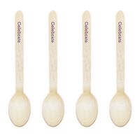 Dress My Cupcake Natural Wood Candy 200-Pack Buffet Spoons DIY Kit, Celebrate, Royal Purple