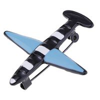 Enamel Aircraft Airplane Brooch Pin For Dress Accessories Mens Corsage Fashion Beauty Party Girls Girl Jewerly Cheap Design Style Women | Color - Blue