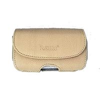 Reiko HP18A Beige Horizontal Insulin Pump Carrying Case with Swivel Belt Clip. Size: BB (L4.40" X W2.50" X D0.80")