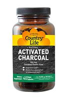 Country Life - Natural Activated Charcoal, 260 mg - 40 Gluten Free Capsules