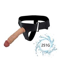 7.48In Safe Soft Material Real Hollow Strap on Toy-Didle Unisex Massager Extension Good Tools Women Skin