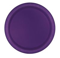 Unique Industries, Paper Plates, 16 Pieces - Dark Purple