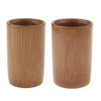 2pcs Bamboo Wooden Cupping Tool Body Massager Anti Cellulite Vacuum Cups Stress Relief