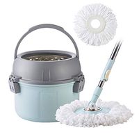 Xiaochongshan Spin Mop Bucket Kit 360 Degree Hand Release Wringing Spinning Mop With Extended Length Handle For Floor Cleaning Rotating Easy To Use And Store，Mop bucket set