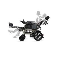 ZXOIHH Intelligent Full-Automatic Electric Wheelchair, Lightweight Multifunctional Flat-Laying Scooter, Suitable for Elderly/Disabled People