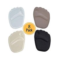 Metatarsal Pads for Women Forefoot,Shoes Wedges Heels Shoe Pads、Running Shoes、Sandals to Pain Relief（Black+Transparent+Beige+Skin）
