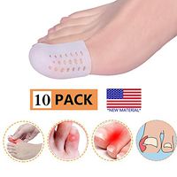 10 Pack Gel Toe Caps, Toe Protector, Breathable Toe Sleeves for Big Toe - Cushions and Protects to Provide Relief from Missing or Ingrown Toenails, Corns, Blisters, Hammer Toes