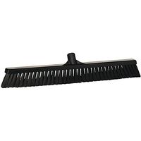 Vikan 31999 Fine Sweep Floor Broom Head, Polypropylene Block, 23-1/2" Polyester Bristle, Black