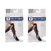 Truform Compression 8-15 mmHg Sheer Knee High Stockings Taupe, X-Large, 2 Count