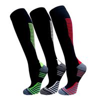 Compression Socks for Men & Women(3 Pairs),15-20mmHg is Best Stockings for Running,Nurses,Athletic,Medical,Pregnancy,Travel-Boost Performance,Blood Circulation&Recover(Multicoloured 15,Large/X-Large)