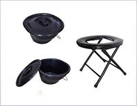 PLLP Medical Rehab Chair, Wheelchair,Bedside Commode Chair Toilet with Padded Seat Use As Stand Alone or with Toilet Bedside Commodes Medical Chair for Elderly Handicap