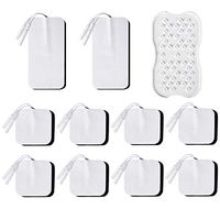 SPACEREST TENS Unit Pads 20 Pcs, Latex-Free Self-Adhesive Electrode, Replacement Pads Electrode Patches with Upgraded Self-Adhesive Snap-on Performance and Non-Irritating Design for Electrotherapy