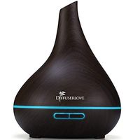 Diffuserlove Diffuser 500ML Essential Oil Diffuser with Adjustable Mist Mode Waterless Auto Shut-off Diffusers for essential oils Cool Mist Diffuser for Office Home Bedroom Living Room