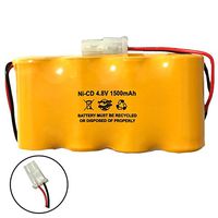 Lithonia ELB0501N ELB4814N Prescolite ENB048015 Dantona Custom-45 Prescolite ELB0501N1 4.8v 1500mah NiCad Battery Pack Exit Sign Emergency Light