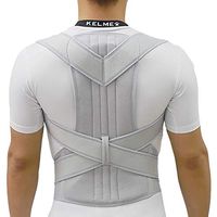 Physical Therapy Posture Brace for Men Or Women Sports Posture Corrector Spinal Support, Shoulder, and Neck Pain Relief,Gray,XXL