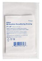 Pack of 24 Sterile Oil Emulsion Gauze Dressing 3" x 8". Non-Adherent Dressing. Highly Absorbent, Fine Mesh Gauze. Gauze Sterile Dressing. Absorbent Dressing for Draining Surgical Wounds, Open Ulcers.