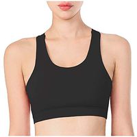 Workout Sports Bras for Women - Women's Everyday Bras Racerback Sports Fitness Support Exercise Running Underwear Tops Black