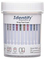 10 Pack Identify Diagnostics 10 Panel Drug Test Cup - Testing Instantly for 10 Different Drugs THC, COC, OXY, MOP, AMP, BAR, BZO, MET, MTD, PCP ID-CP10 (10)