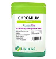 Lindens Chromium Picolinate Triple Pack 200mcg 300 Tablets Quality Supplement