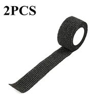 MINQISU Cohesive Bandage - Self Adherent Cohesive First Aid Sports Wrap Tapes Bandages Pet Vet Wrap Tape Size 2PCS (Black)