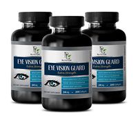 Eye Supplements Lutein - Eye Vision Guard Extra Strength Dietary Supplement - Bilberry and Lutein Capsules - 3 Bottles 600 Softgels