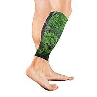 Stretch Sport Calf Sleeve Tree Forest Protective Guard for Men Women - Best Footless Compression Socks for Shin Splints, Running,Basketball Football (1 Pair)