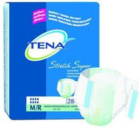 TENA Stretch Brief, Super Absorbency Case of 56 Size Medium/Regular Waist Siz... MMED-SCT67902 Case by Marble Medical