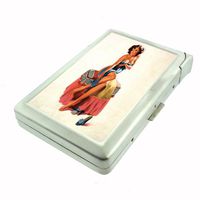 Metal Cigarette Case with Built In Lighter the 2nd Pin Up Girl Design-002