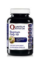 Quantum CoQ-10, 50 Vegan Capsules - Live-Source, Fermented CoQ10 (100mg/cap) (Trans Isomer Form) for Quantum-State Cardiovascular, Nerve, Brain and Immune Support