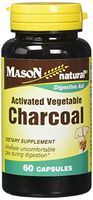 Mason Vitamins Activated Digestive Aid Vegetable Charcoal Capsules, 60 Count