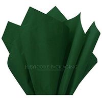 Flexicore Packaging® Tissue Paper Gift Wrap | Size:15"x20" | Acid Free | Bulk | Craft | DIY | Color: Green Emerald | Count: 20 Sheets