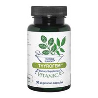 Vitanica ThyroFem, Thyroid Gland Support, Vegan, 60 Capsules