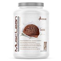 Metabolic Nutrition, Musclean, Whey Protein Meal Replacement, Weight Gainer, High Protein, Low Carb, High Fat, Keto Diet, Digestive Enzymes, 24 Vitamins and Minerals, Chocolate, 5 Pound (50 ser)